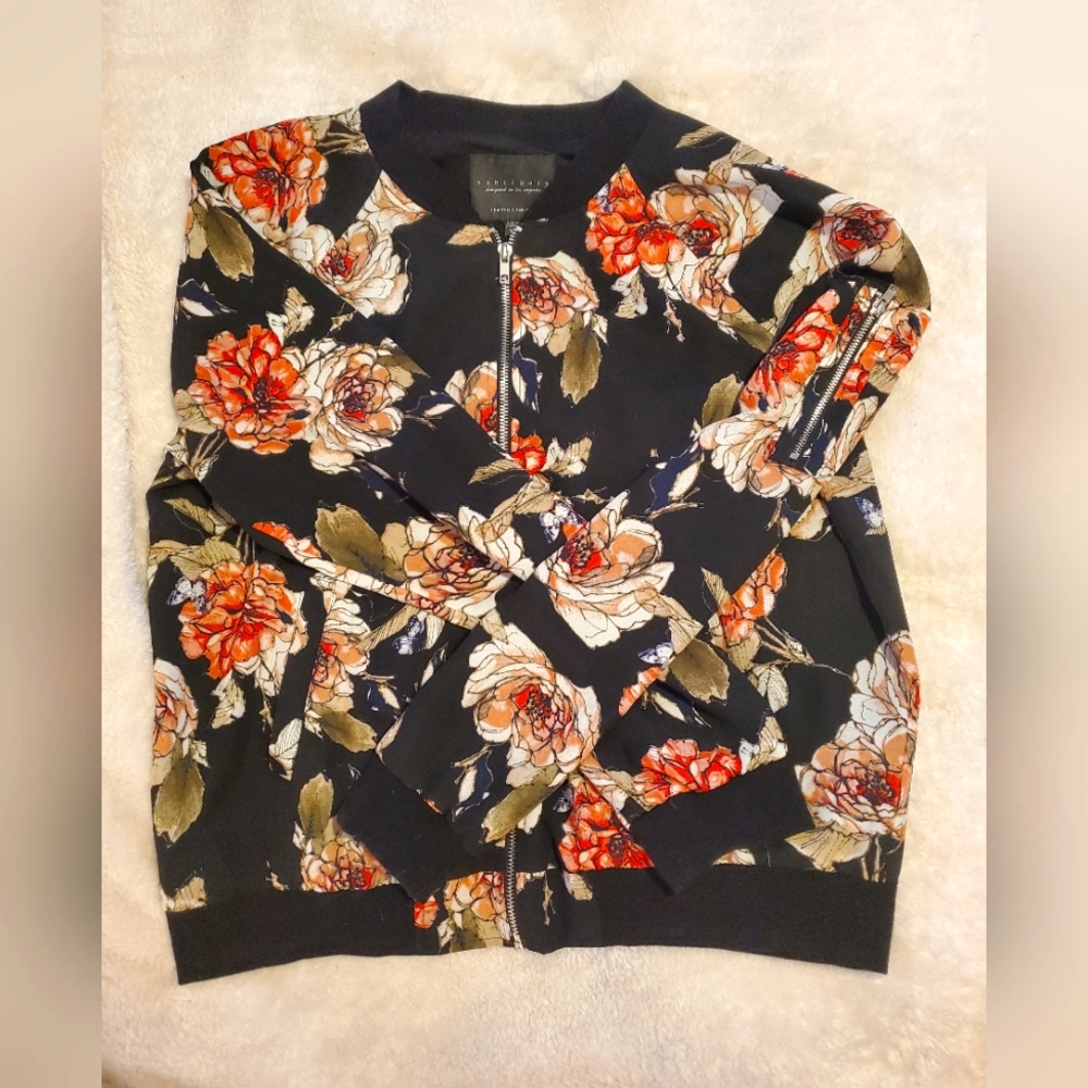 Floral Bomber Jacket